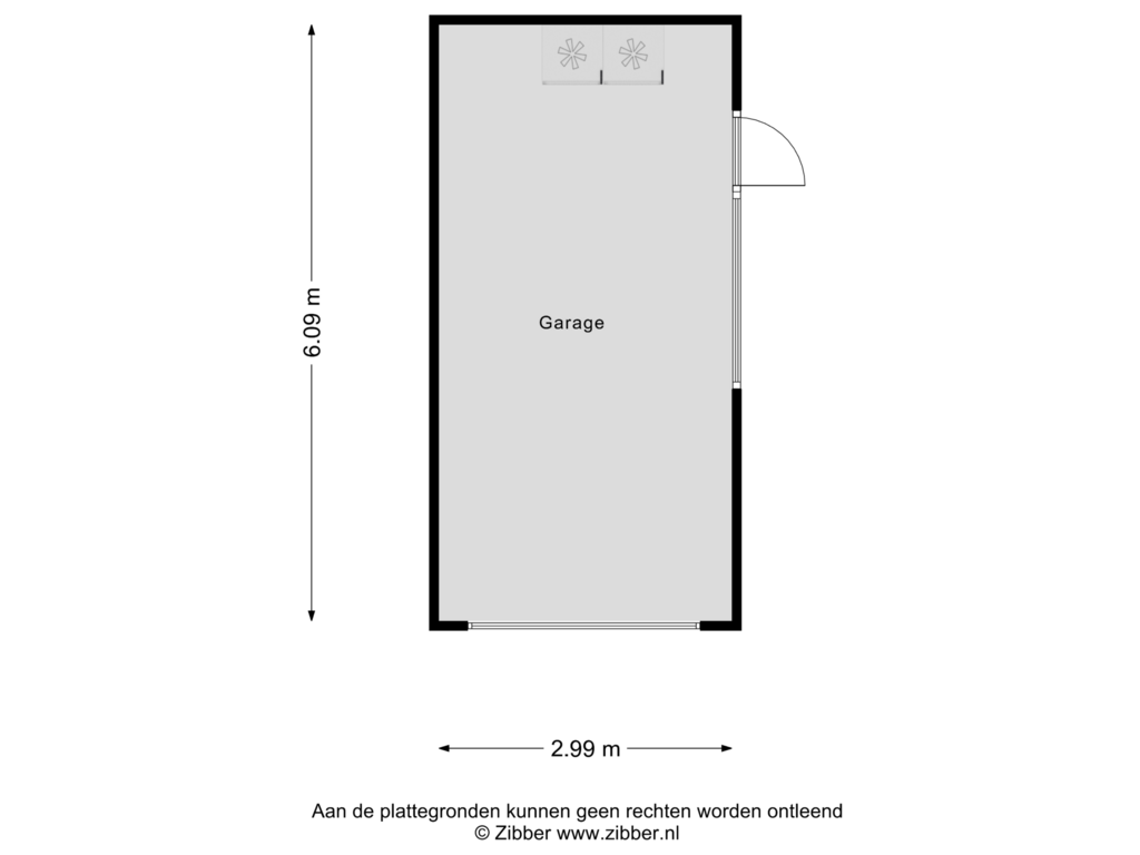 Bekijk plattegrond van Garage van Zaanstraat 2