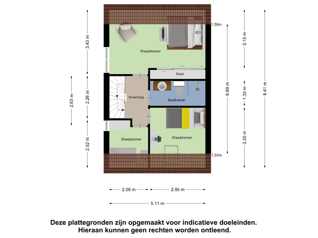 View floorplan of Eerste Verdieping of Tarweveld 7