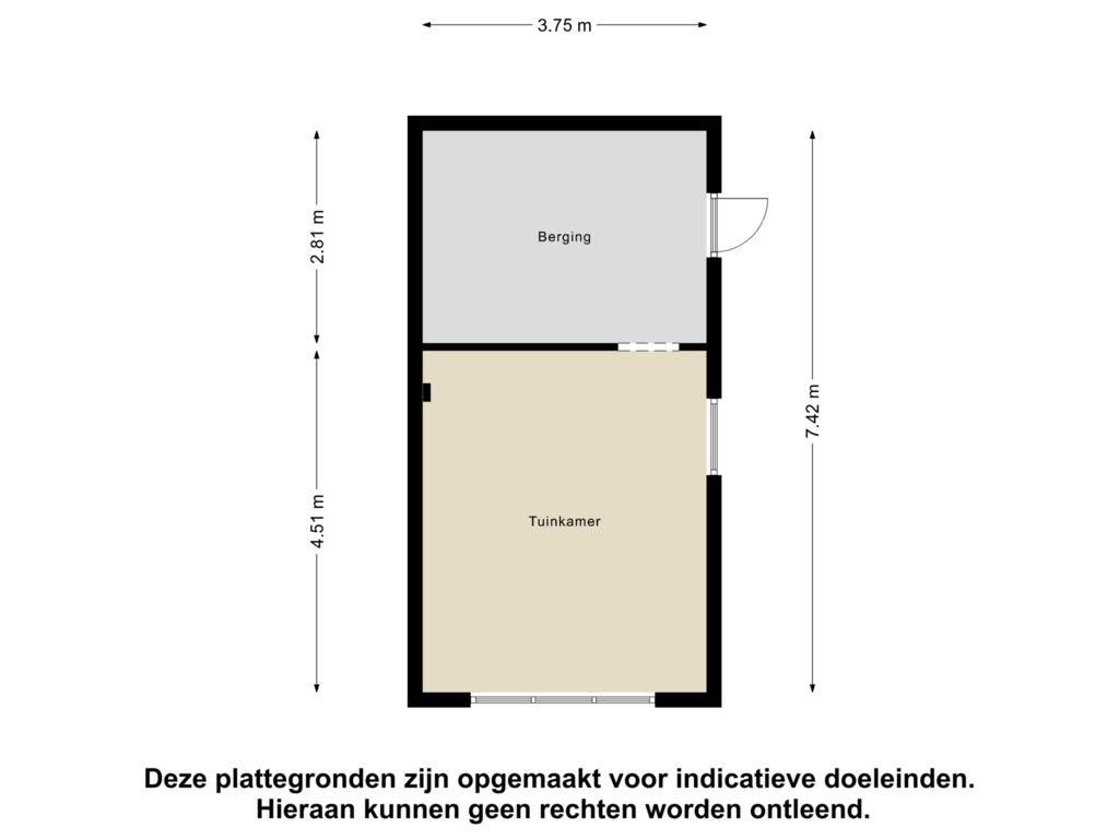 View floorplan of Tuinhuis of Tarweveld 7