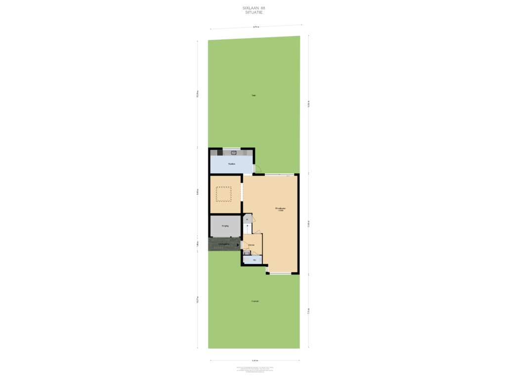 Bekijk plattegrond van Situatie van Sixlaan 88