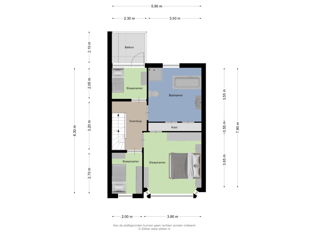 Bekijk plattegrond van Eerste Verdieping van Norbertijnenstraat 44