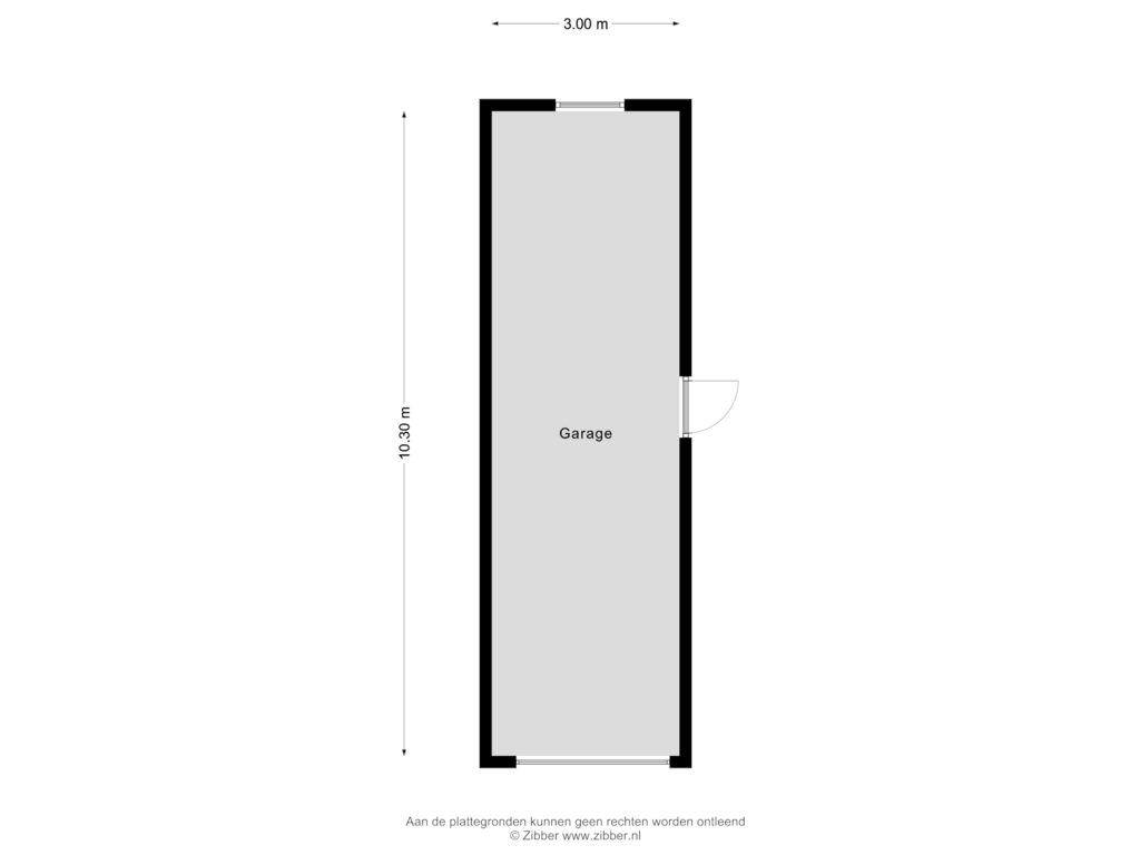 Bekijk plattegrond van Garage van Norbertijnenstraat 44