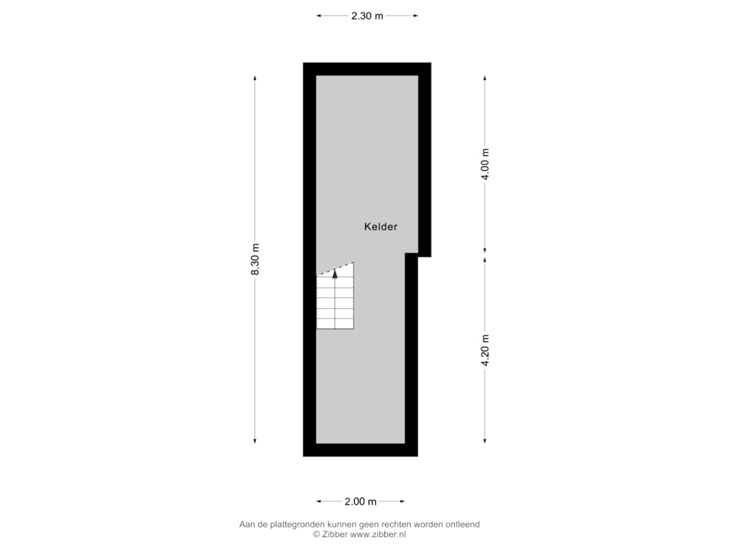 Bekijk plattegrond van Kelder van Norbertijnenstraat 44