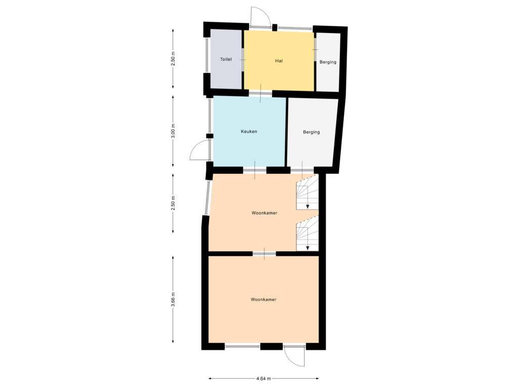 Bekijk plattegrond van Begane grond van Hogebergdreef 31