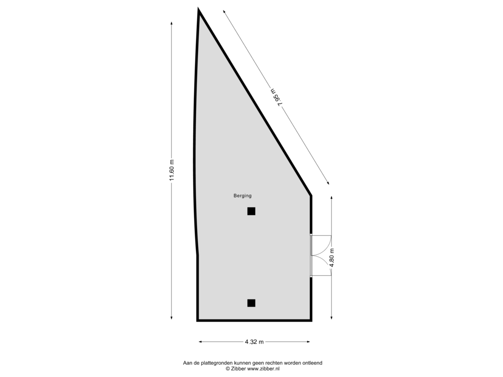 Bekijk plattegrond van Berging van Pastoor van der Heijdenstraat 8