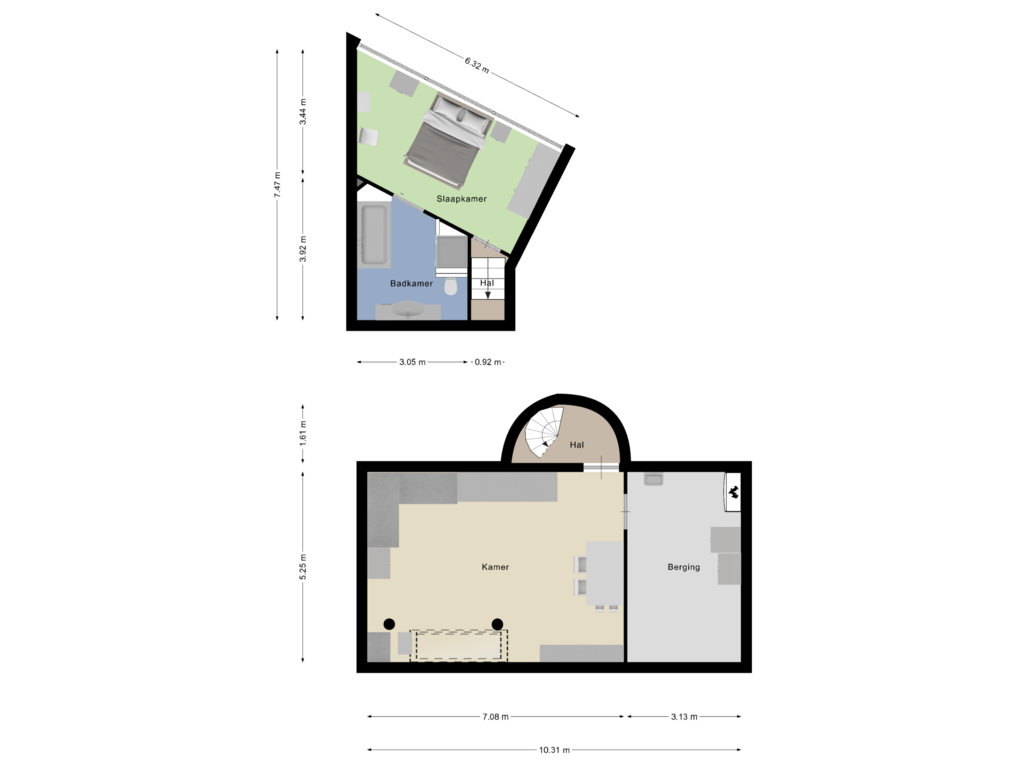 Bekijk plattegrond van Souterrain van Pastoor van der Heijdenstraat 8