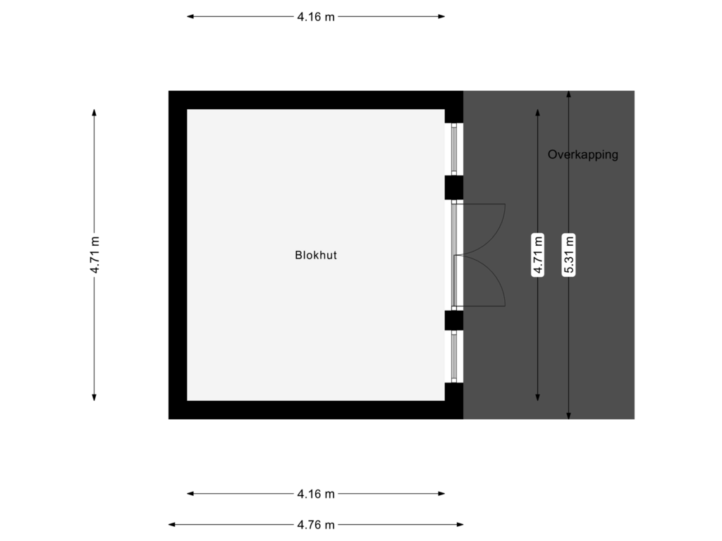 Bekijk plattegrond van Blokhut van Dordseweg 82