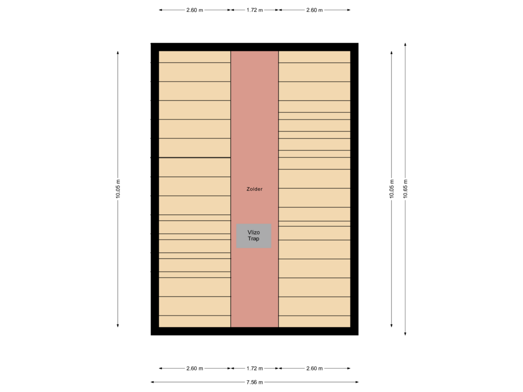 Bekijk plattegrond van 2e Verdieping van Dordseweg 82