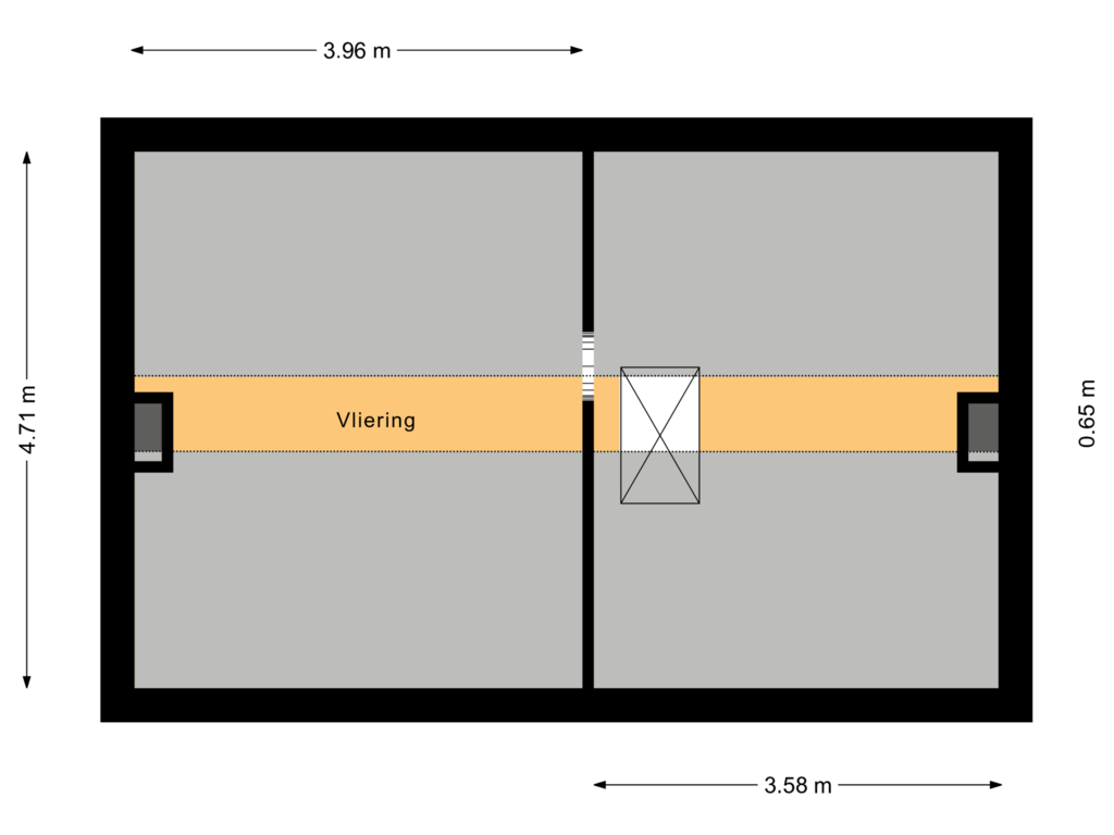 View floorplan of Tweede Verdieping of Grootschoterweg 68