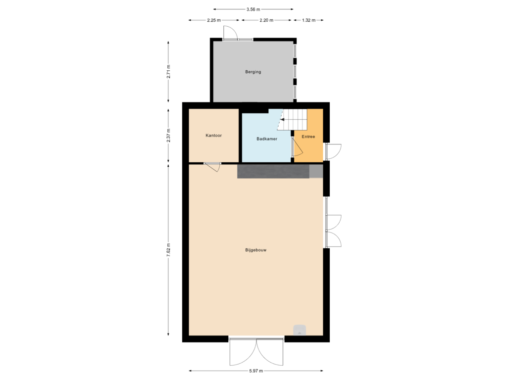 View floorplan of Bijgebouw of Grootschoterweg 68