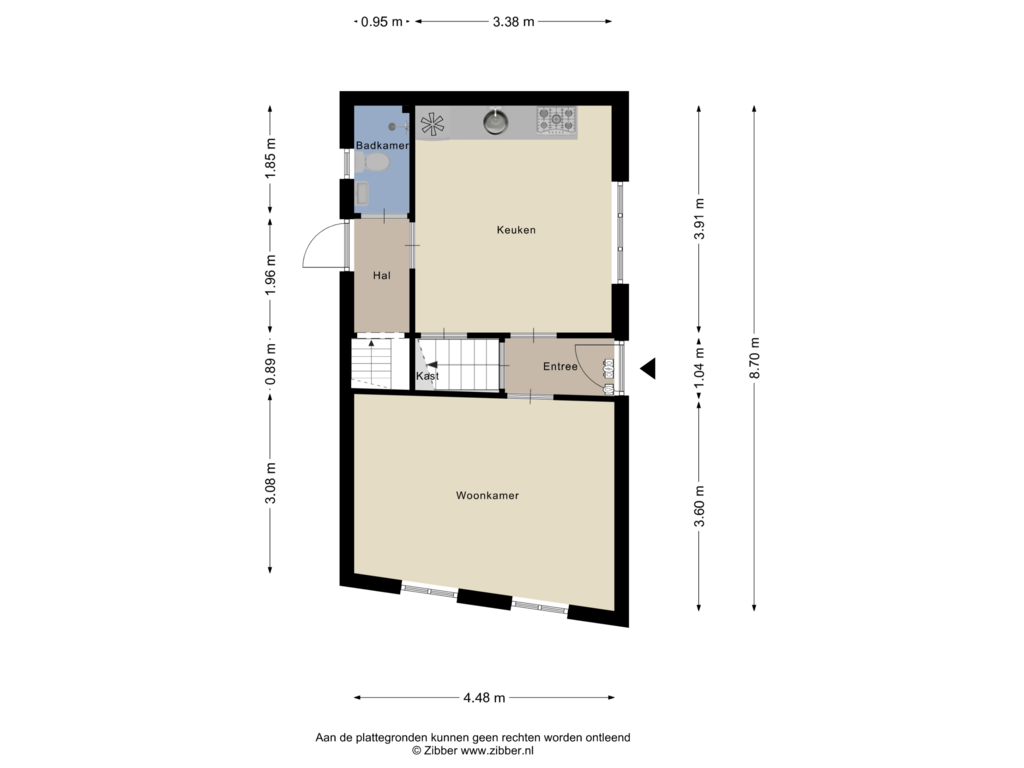 Bekijk plattegrond van Begane Grond van Broekstraat 14