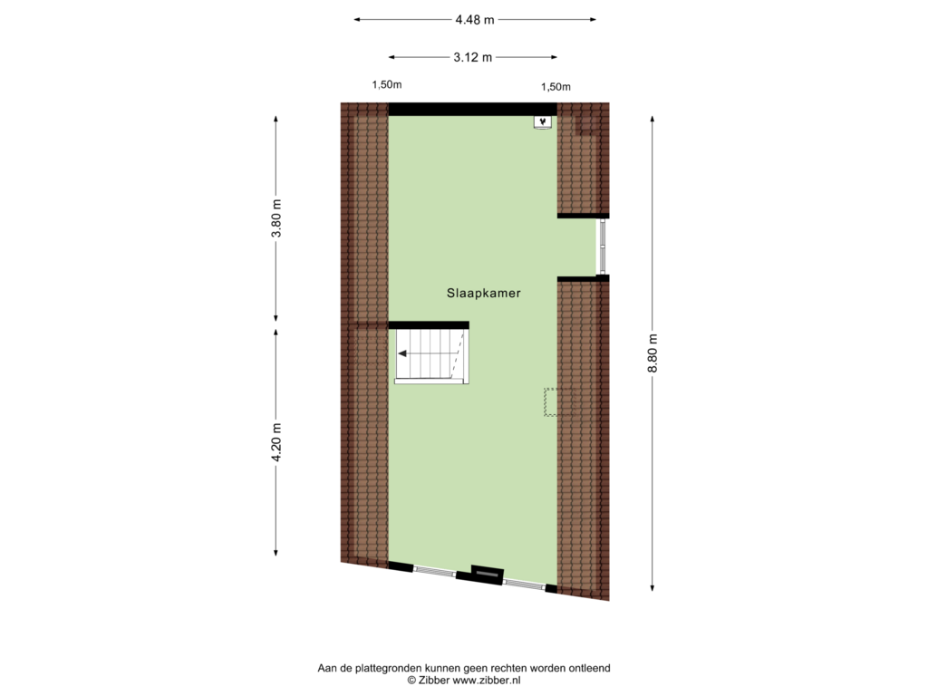 Bekijk plattegrond van Eerste Verdieping van Broekstraat 14