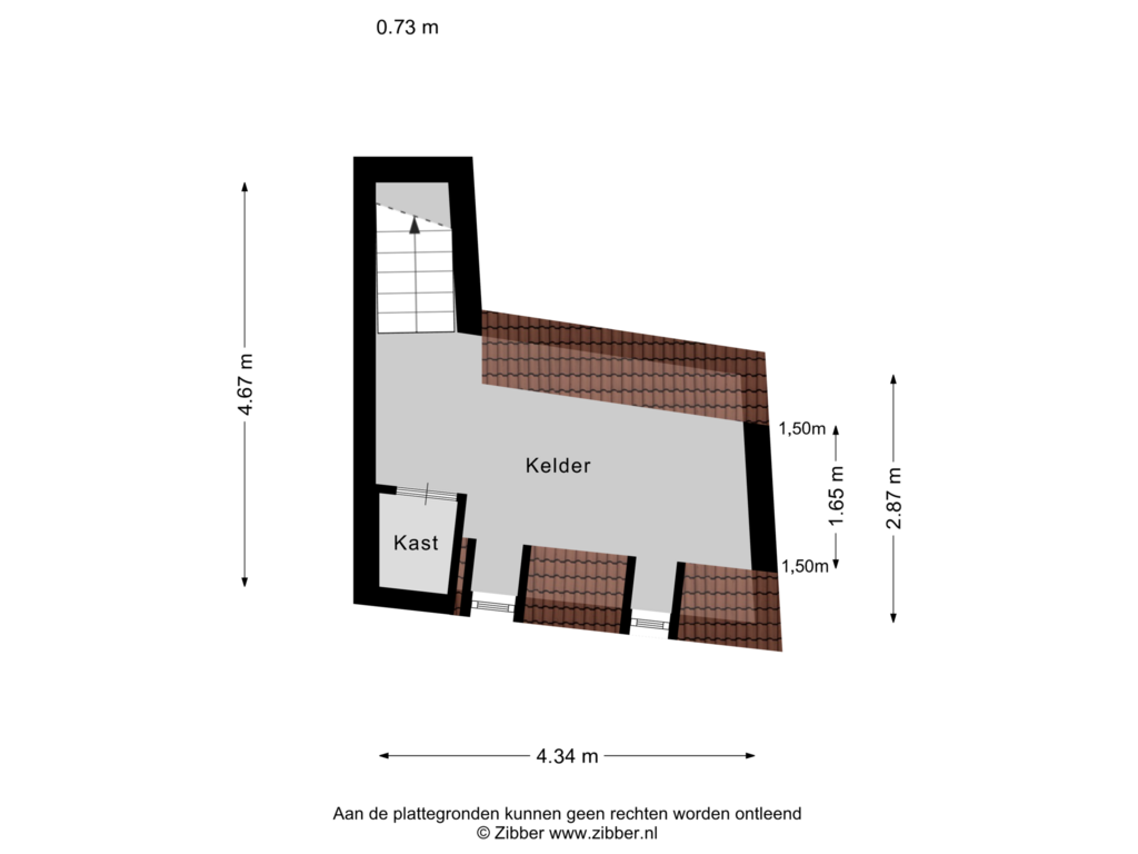 Bekijk plattegrond van Kelder van Broekstraat 14