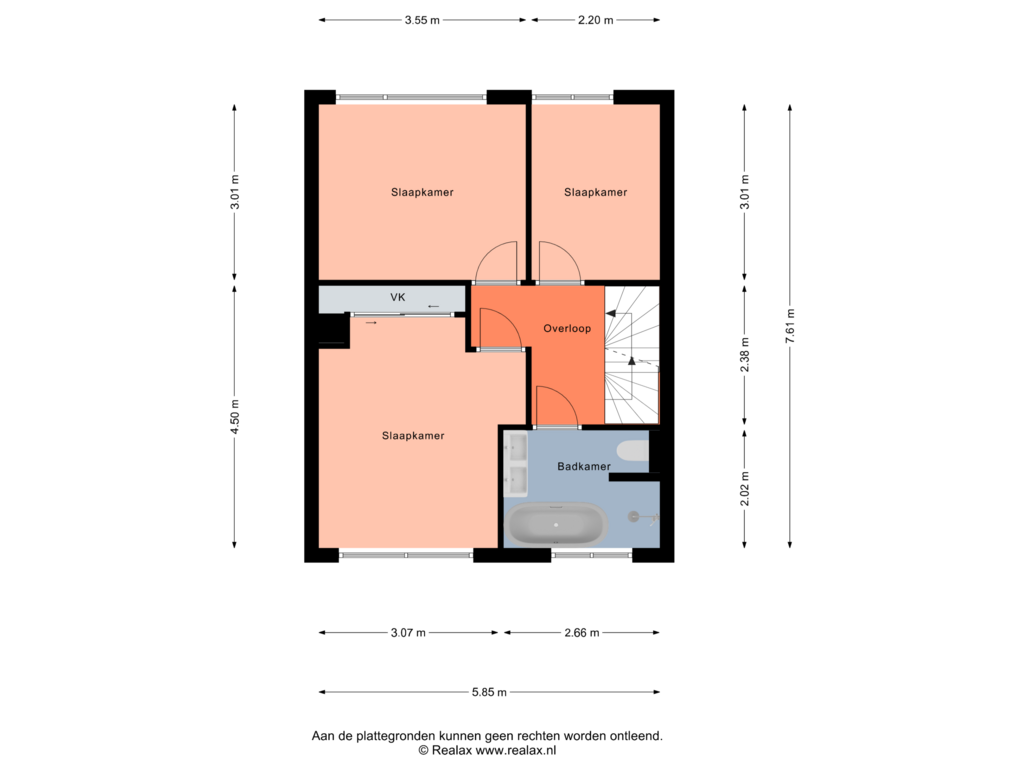 Bekijk plattegrond van Verdieping 1 van Koenraadstraat 36