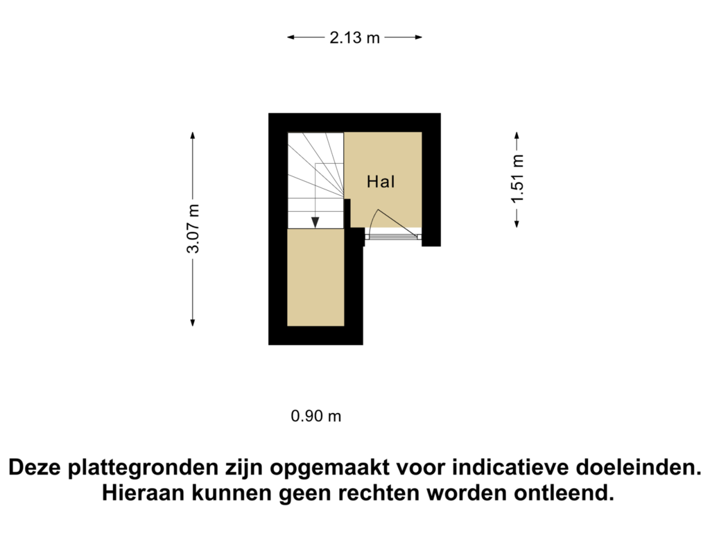 View floorplan of Begane grond of Zuidwal 30-A