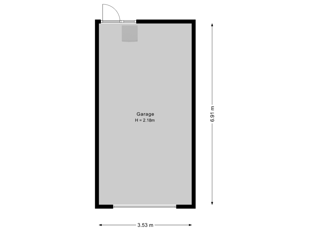 View floorplan of Garage of Kwikstaart 5