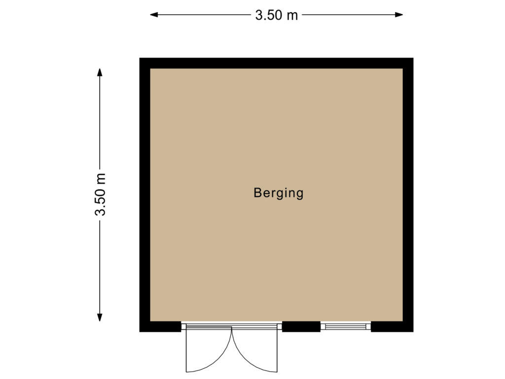 View floorplan of Berging of Kwikstaart 5