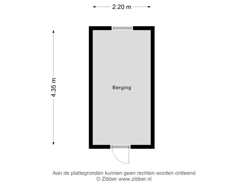 Bekijk plattegrond van Berging van Hultersdreef 24-D