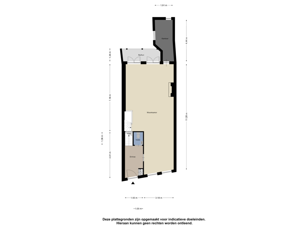 View floorplan of Begane Grond of Nieuwe Haven 25