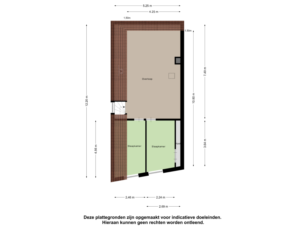 View floorplan of Tweede Verdieping of Nieuwe Haven 25