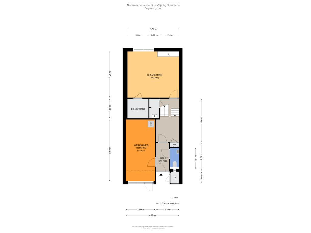 Bekijk plattegrond van Begane grond van Noormannenstraat 3