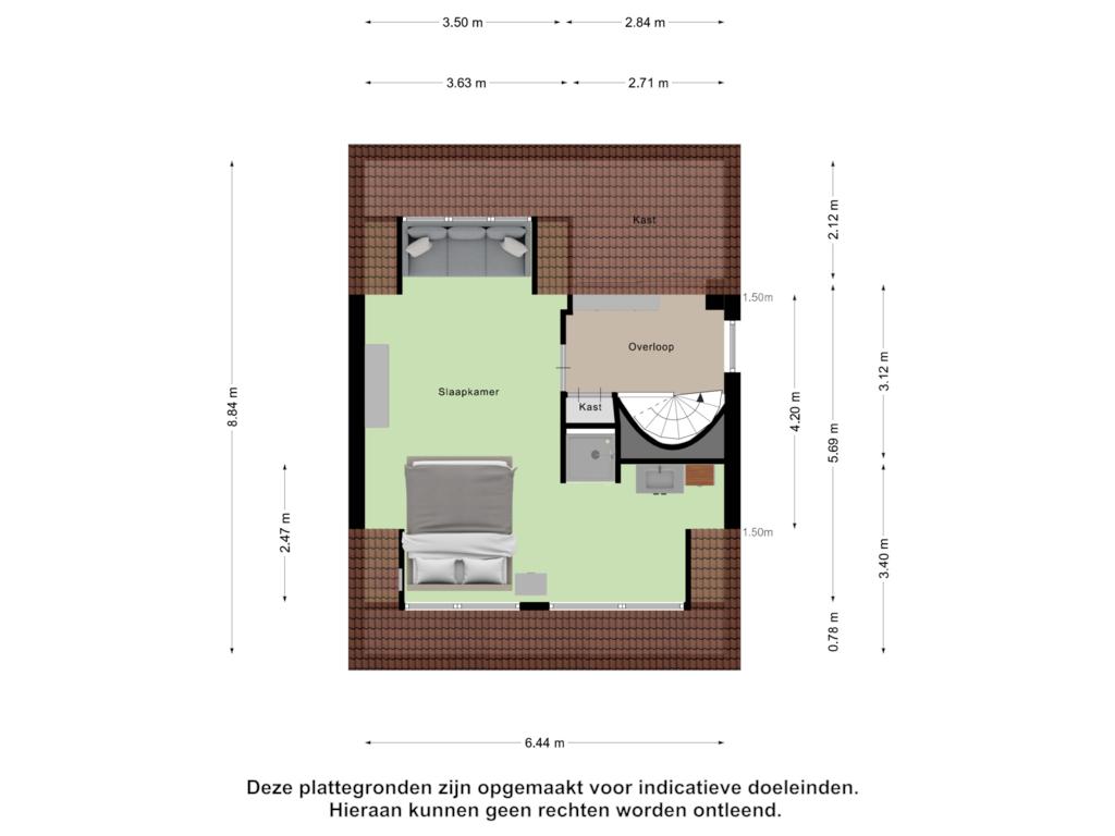 Bekijk plattegrond van Tweede Verdieping van IJssellaan 15