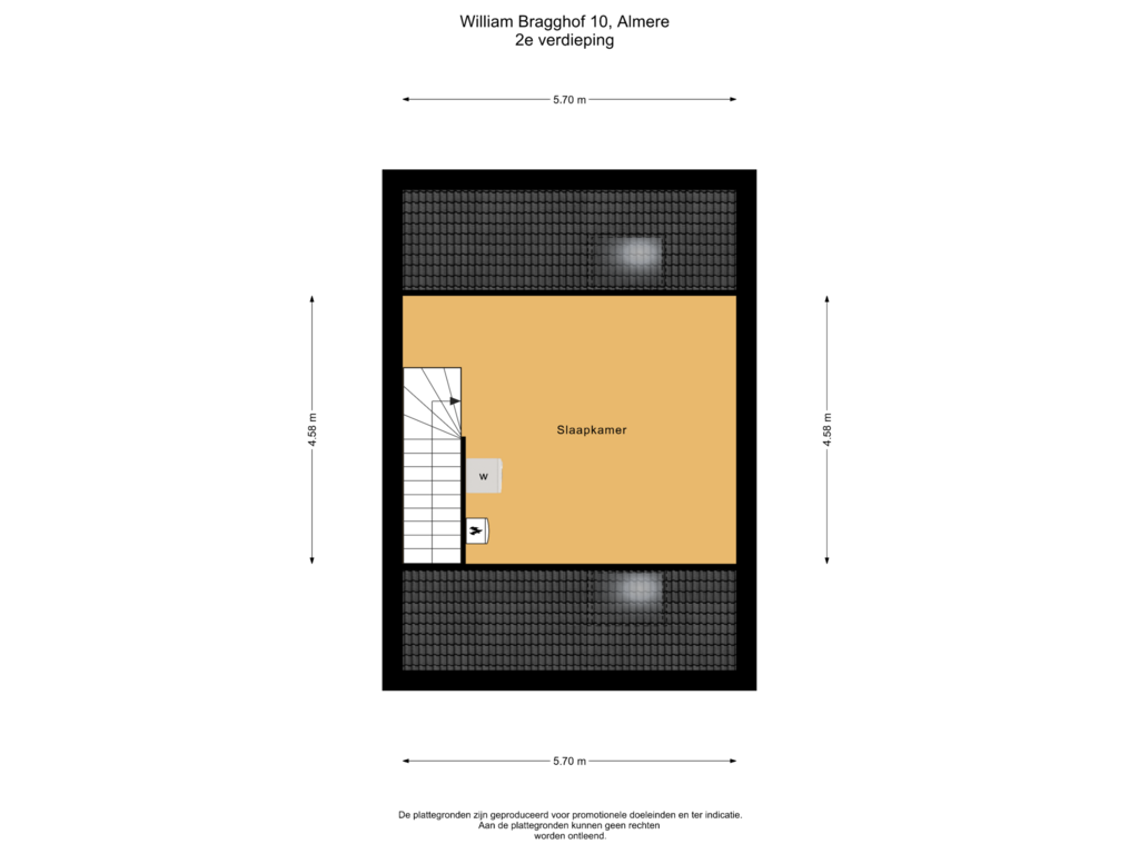 Bekijk plattegrond van 2e verdieping van William Bragghof 10