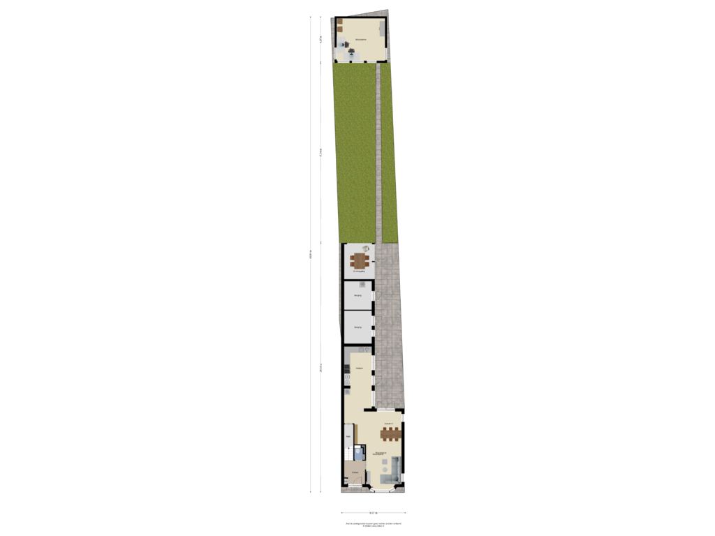 View floorplan of Begane grond_Tuin of Goudbergstraat 48