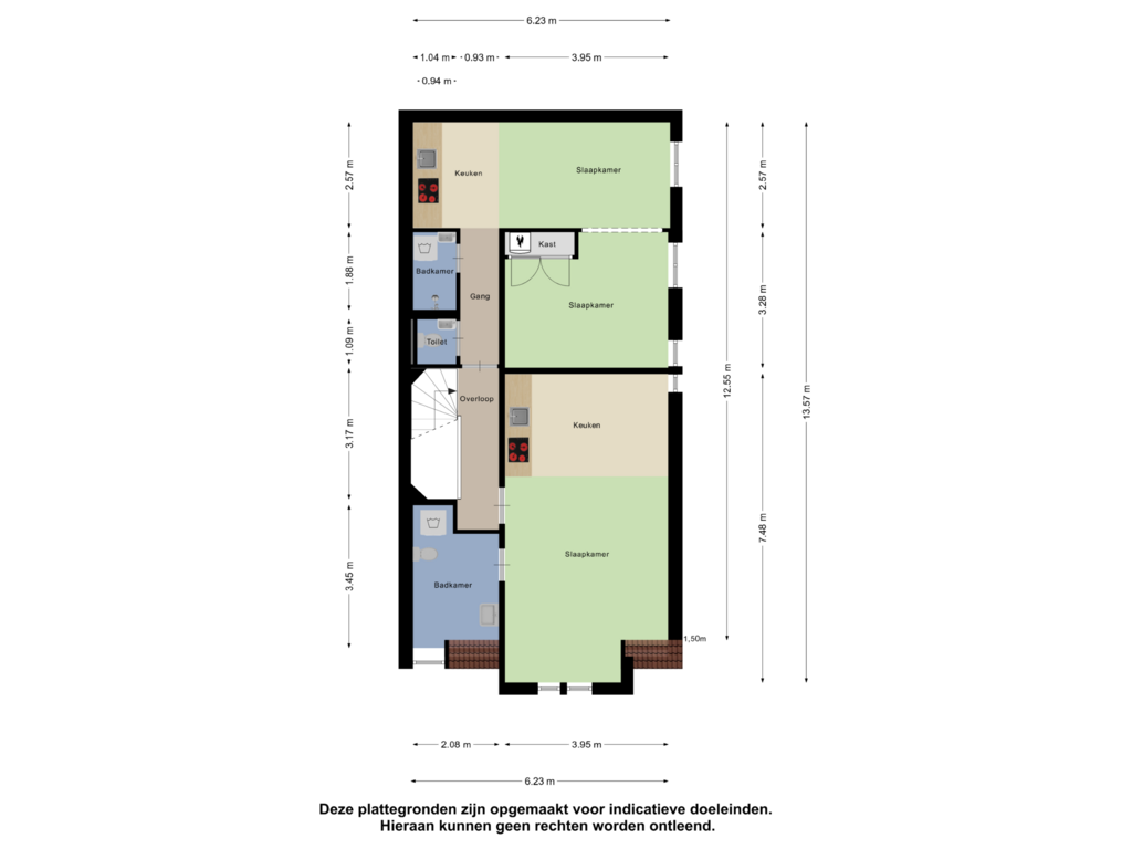 Bekijk plattegrond van Tweede Verdieping van Willebrordusplein 12-B