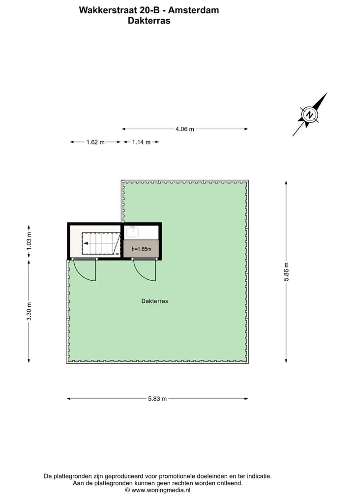 Foto 50 van Wakkerstraat 20-B