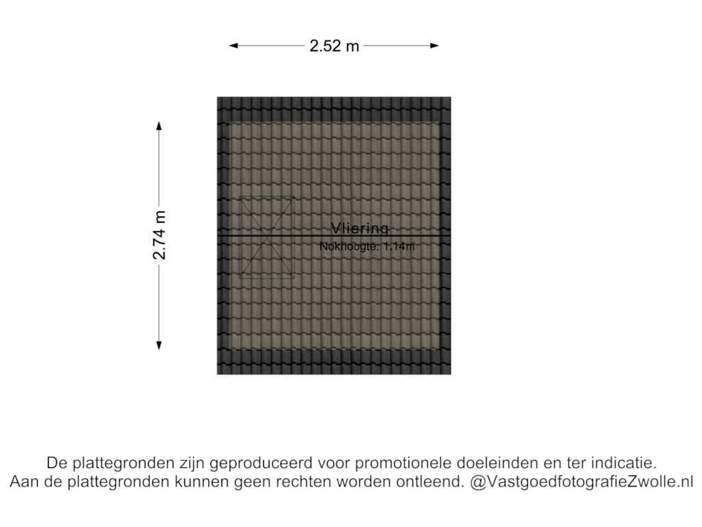 View floorplan of Vliering of Benthuislaan 32