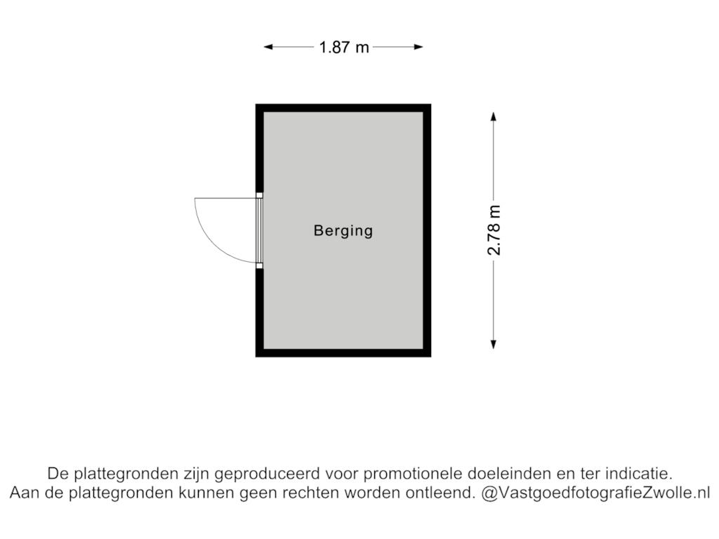 View floorplan of Berging of Benthuislaan 32