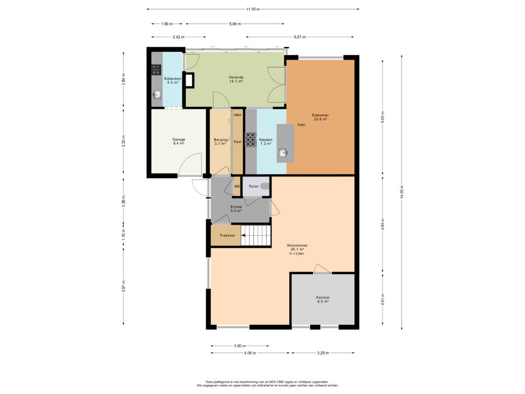 Bekijk plattegrond van Begane grond van Biancaland 103