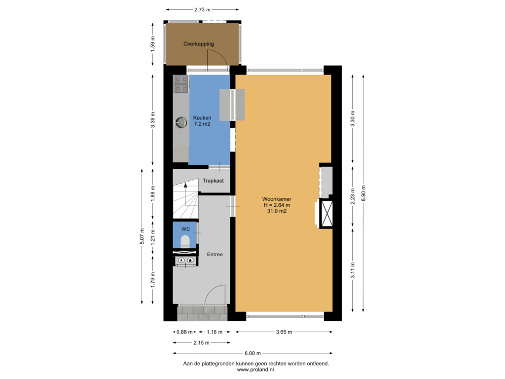 Bekijk plattegrond van Begane Grond van Preistingestraat 57