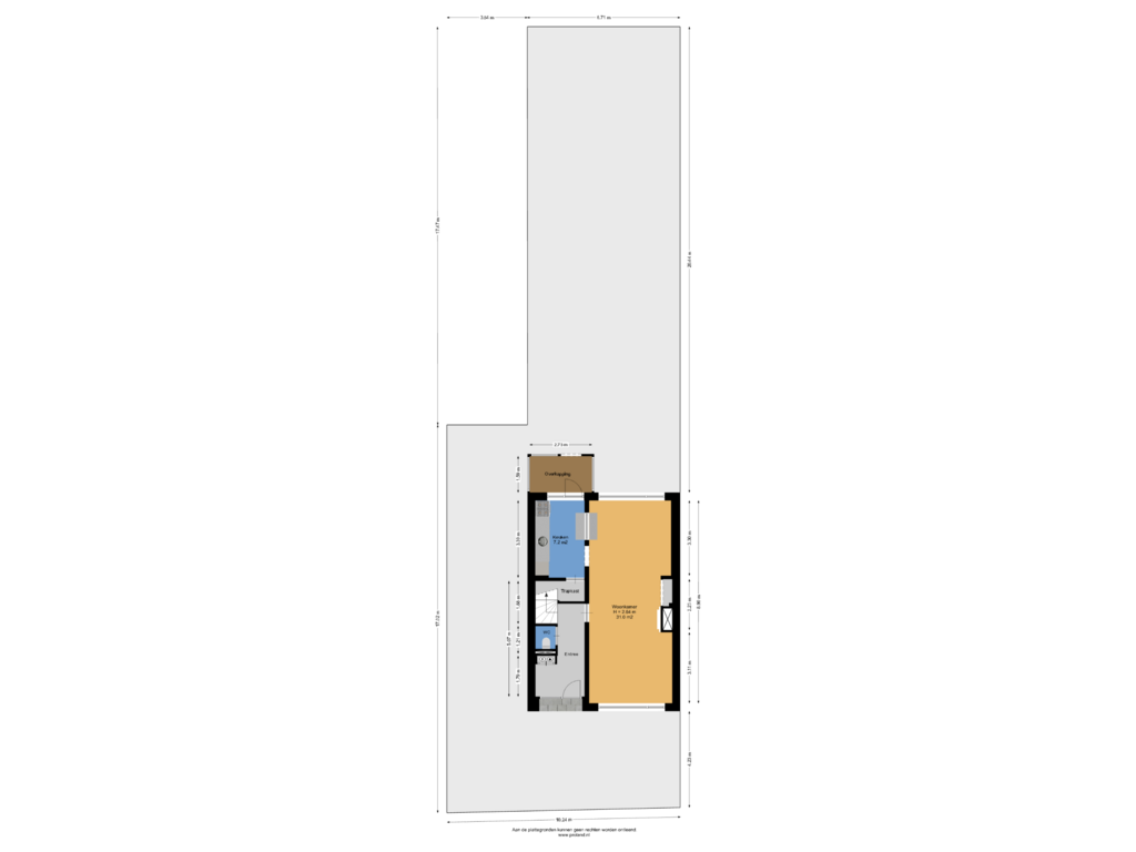 Bekijk plattegrond van Begane Grond Met Tuin van Preistingestraat 57