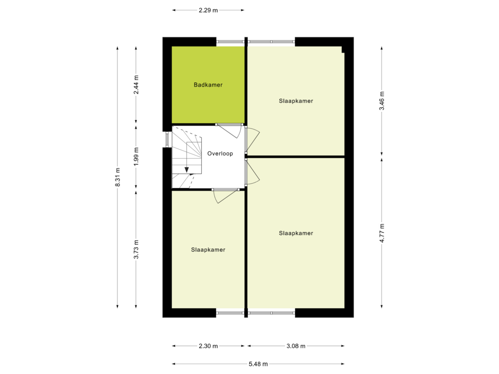 Bekijk plattegrond van 1e Verdieping van Henri Dunantlaan 62