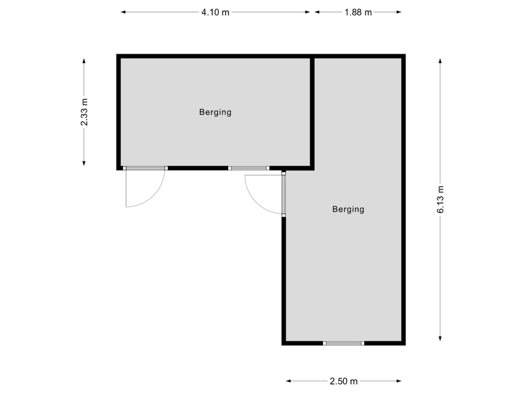 Bekijk plattegrond van Berging van Henri Dunantlaan 62