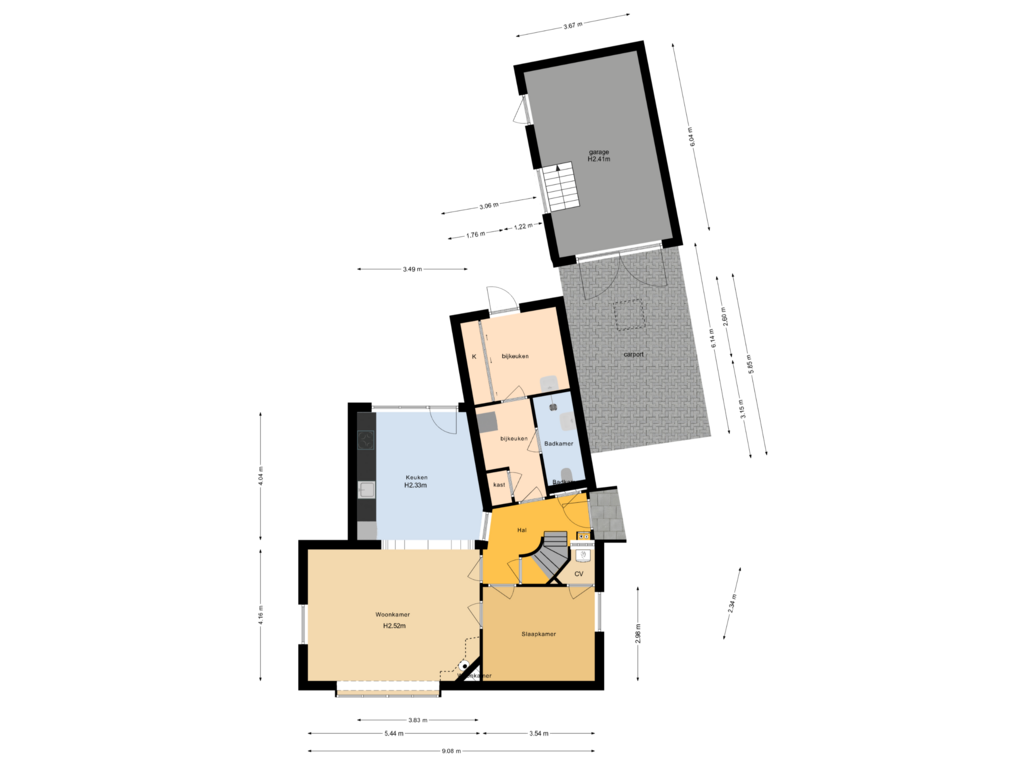 Bekijk plattegrond van Begane grond van Burg Kronenburgln 1