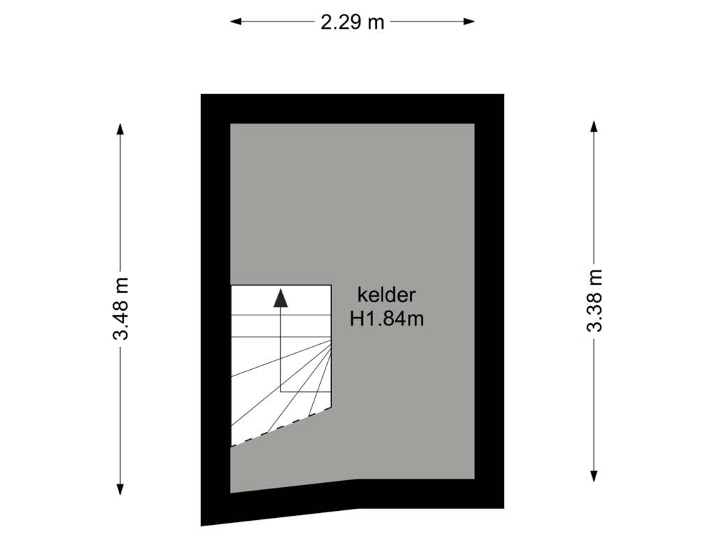 Bekijk plattegrond van Kelder van Burg Kronenburgln 1