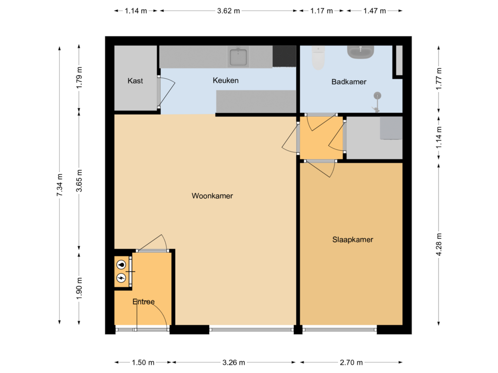 Bekijk plattegrond van Etage van Ruigenburg 147