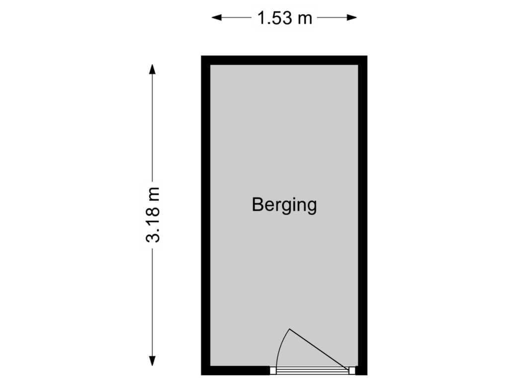 Bekijk plattegrond van Berging van Ruigenburg 147