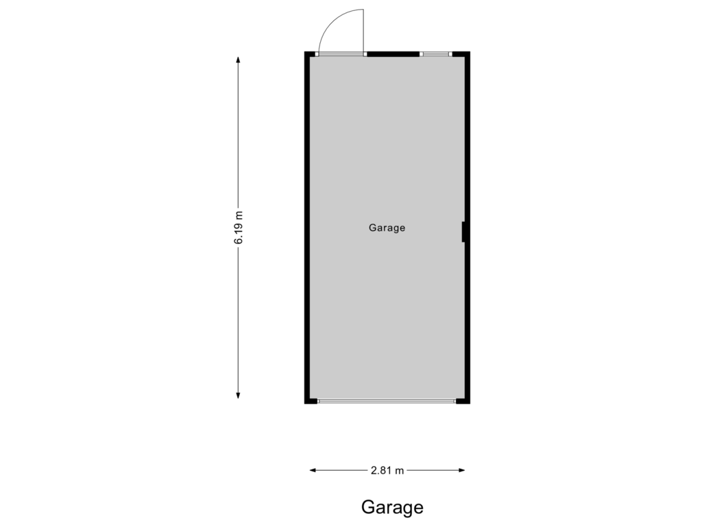 Bekijk plattegrond van Garage van Bosbergstraat 60