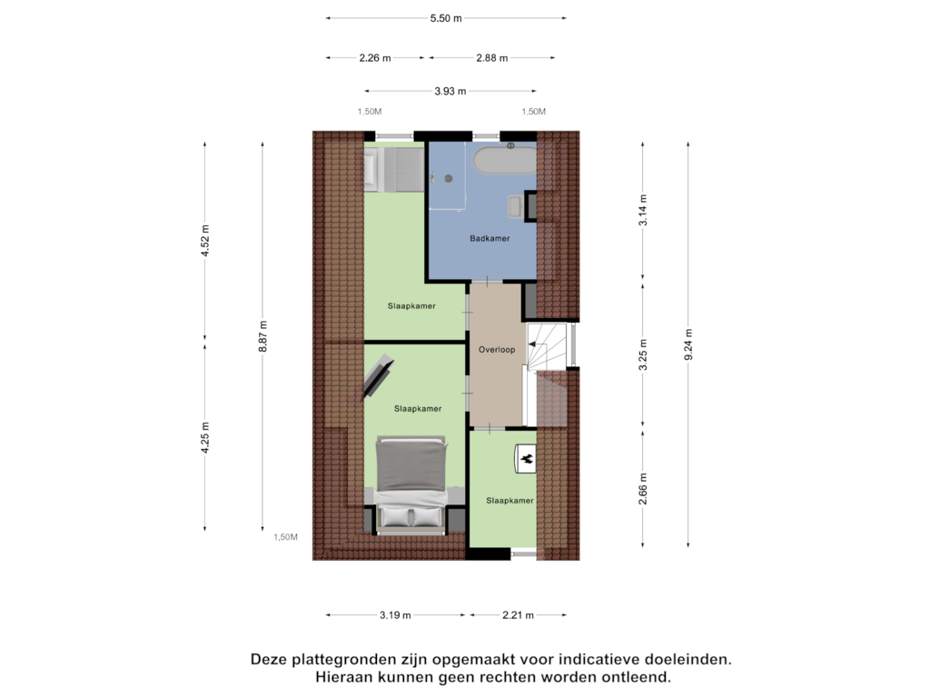 Bekijk plattegrond van Tweede Verdieping van Bovenstraat 236