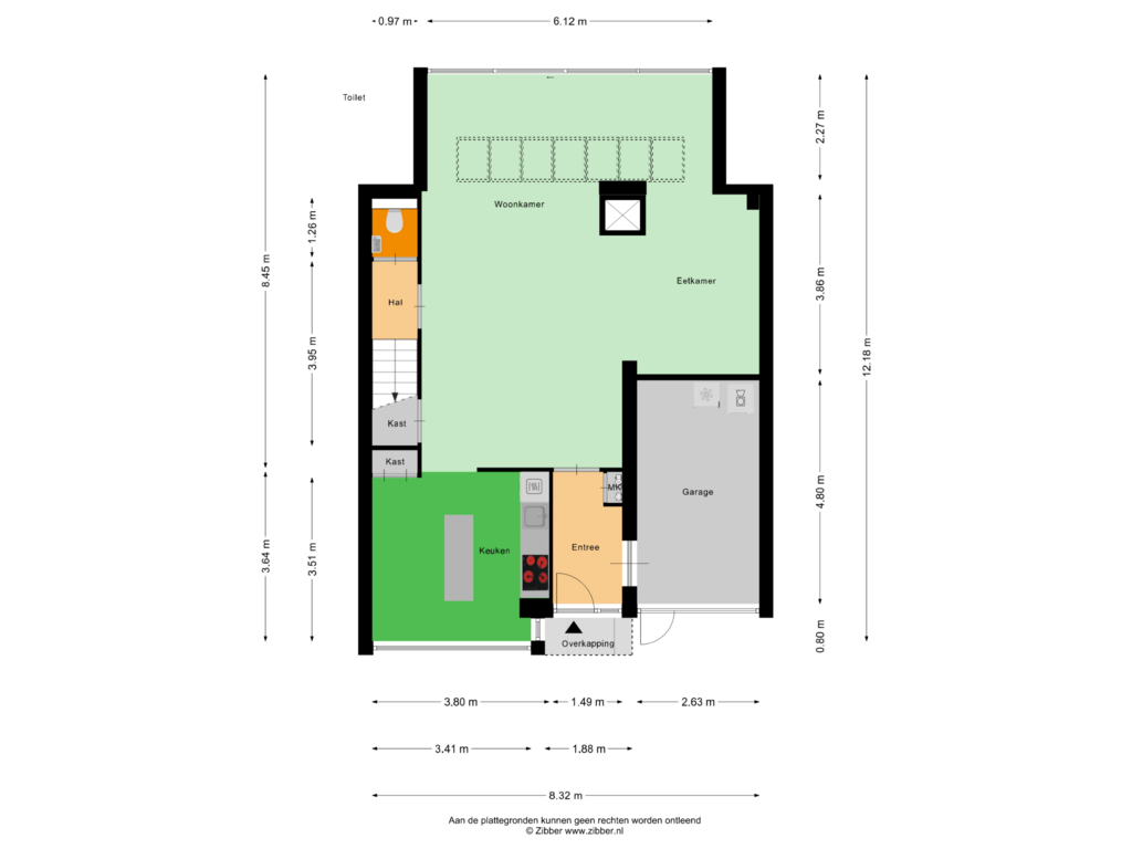 Bekijk plattegrond van Begane Grond van Poolster 26