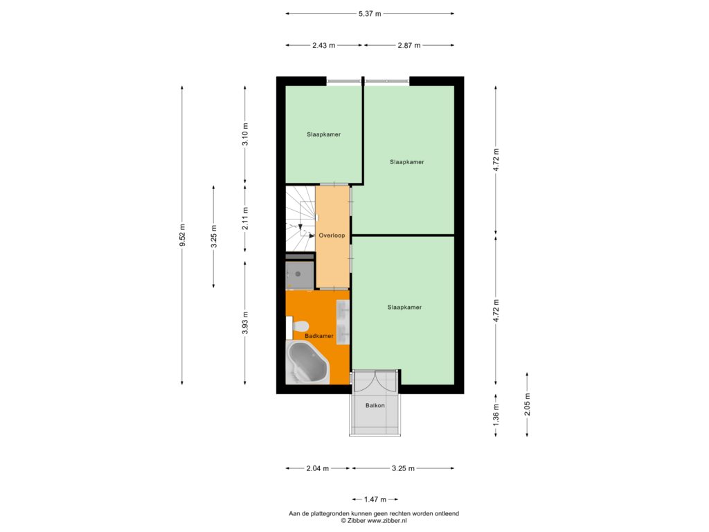 Bekijk plattegrond van Eerste verdieping van Poolster 26