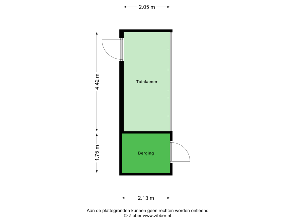 Bekijk plattegrond van Tuinhuis van Poolster 26