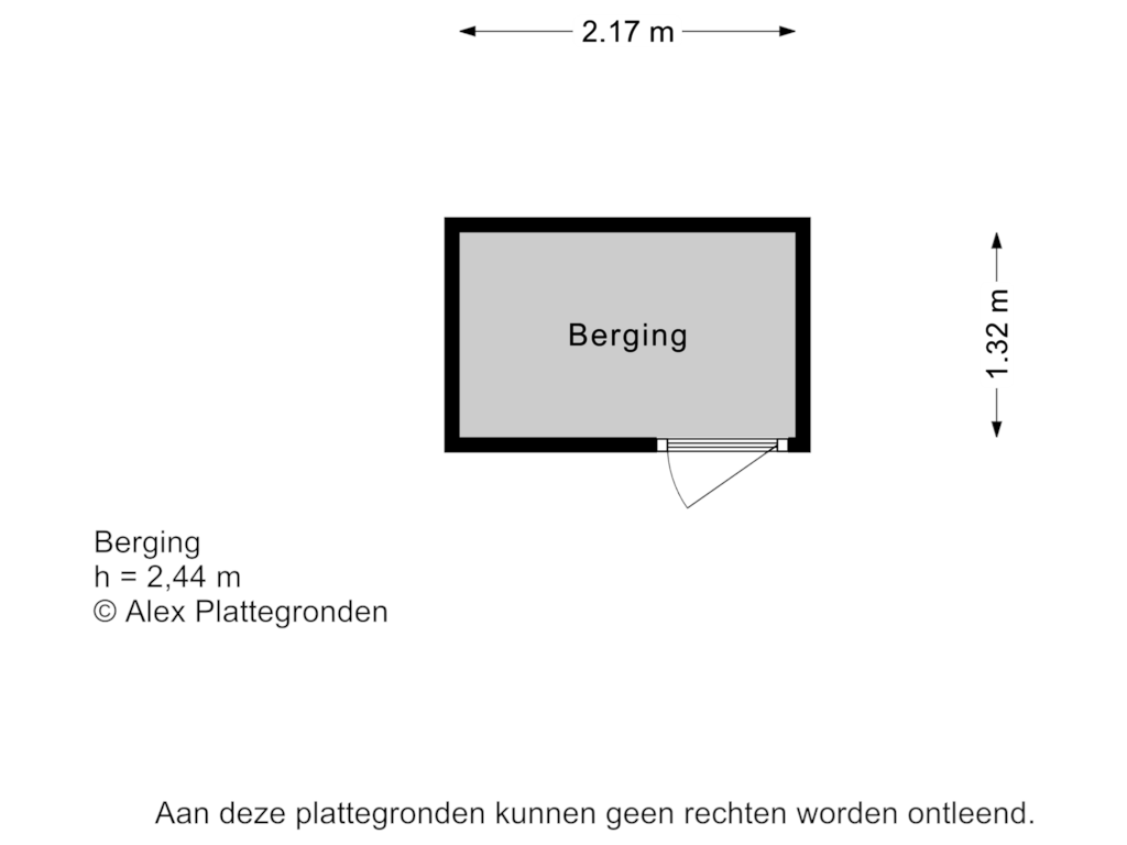 Bekijk plattegrond van Berging van Derde Werelddreef 31