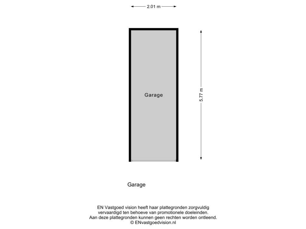 View floorplan of Garage of Benesserlaan 330