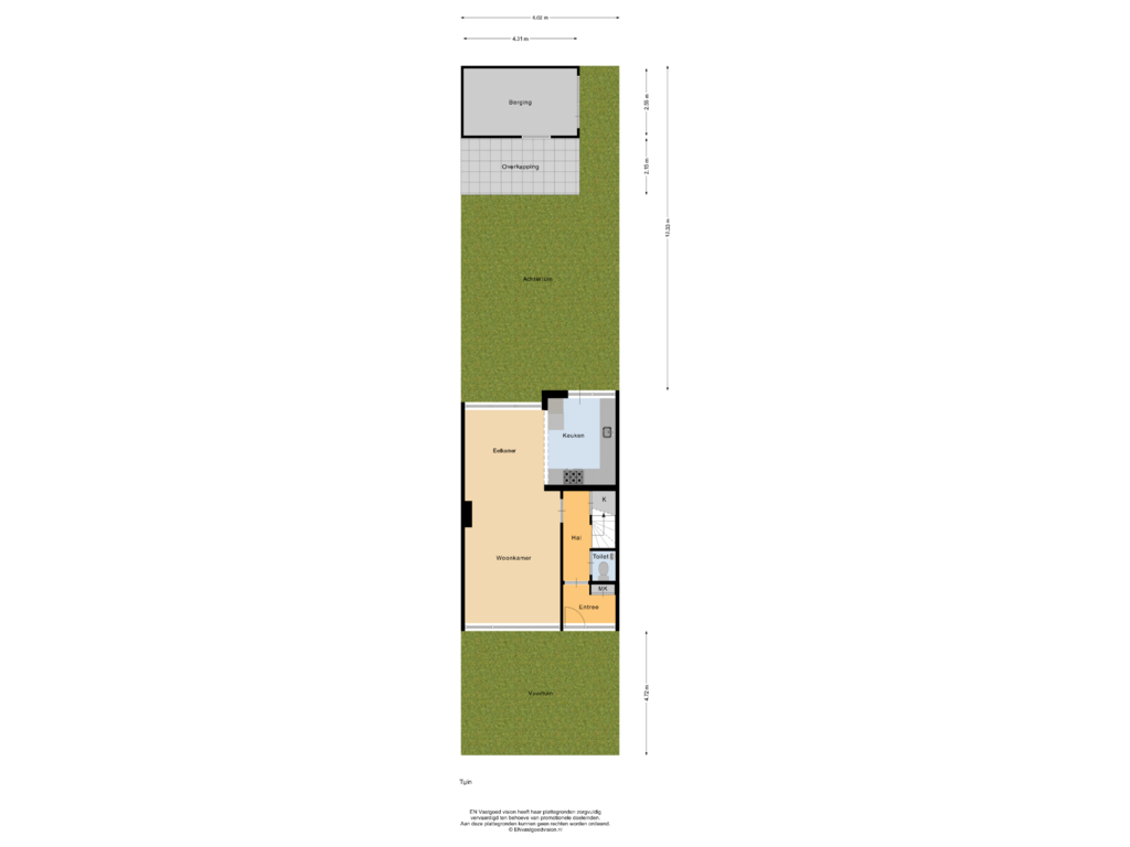 View floorplan of Tuin of Benesserlaan 330