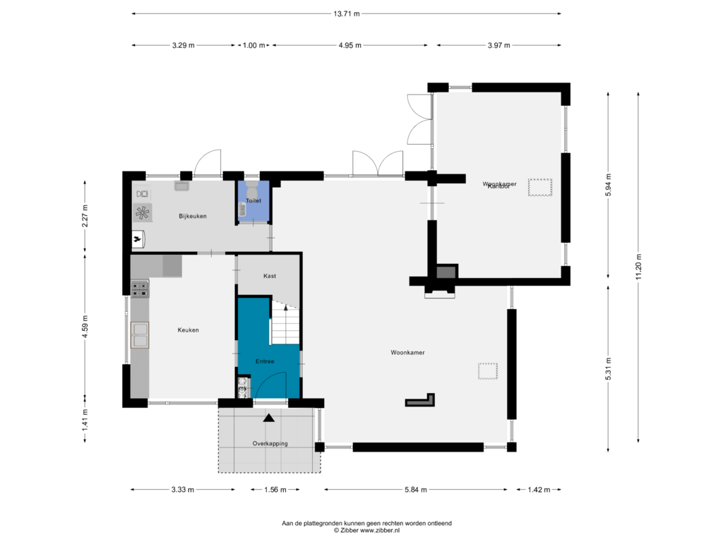 Bekijk plattegrond van Begane Grond van Lariestraat 36-A